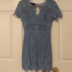 bebe Blue Bodycon Dress